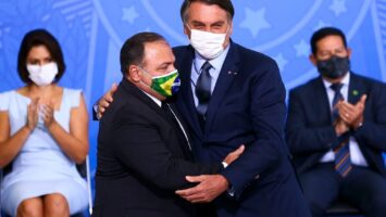 Posse de Pazuello como ministro da Saúde — Foto: Marcelo Camargo/Agência Brasil